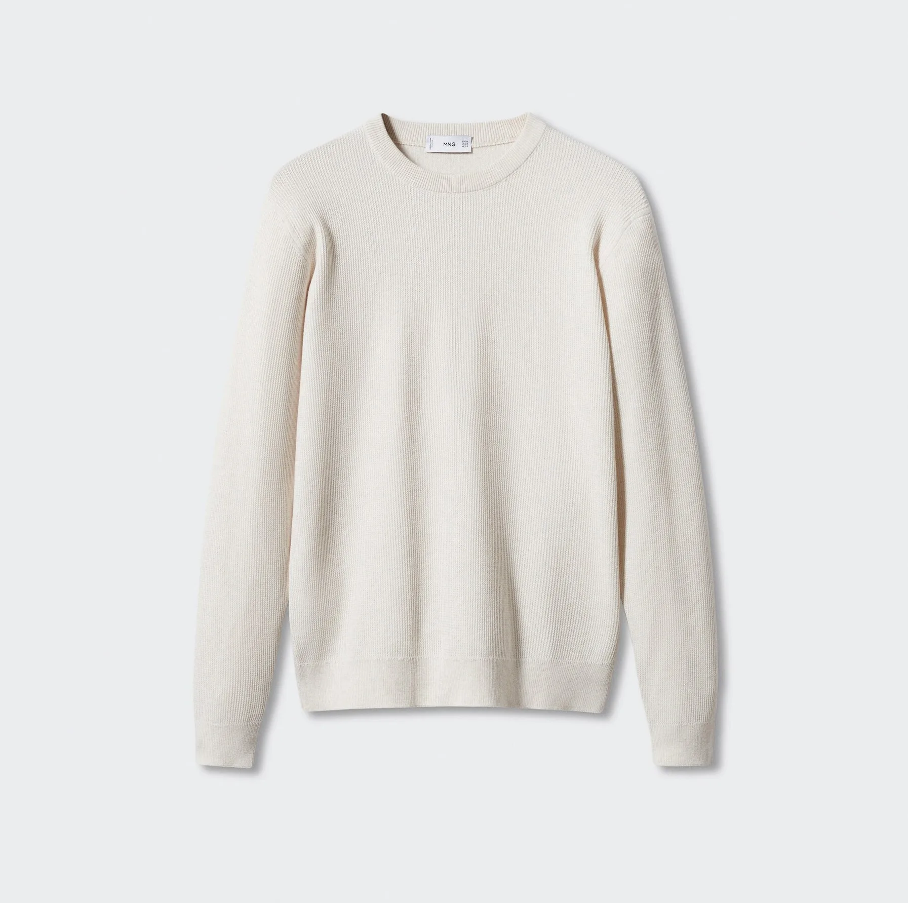 پلیور یقه گرد مردانه مانگو مدل REGULAR FIT COTTON