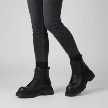 نیم بوت زنانه چرم مشهد مدل J2685-001