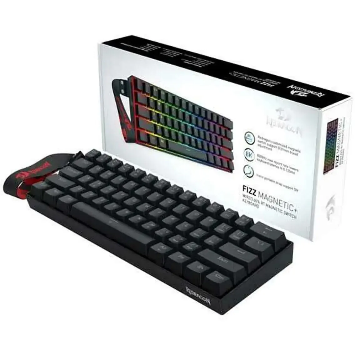 کیبورد باسیم مخصوص بازی ردراگون مدل K617RGB-MP FIZZ Rapid Trigger Magnetic Plus
