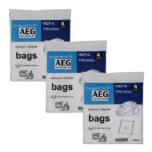 پاکت جاروبرقی رایکا مدل آاگ 400-402-406-407 سه بسته 4 عددی