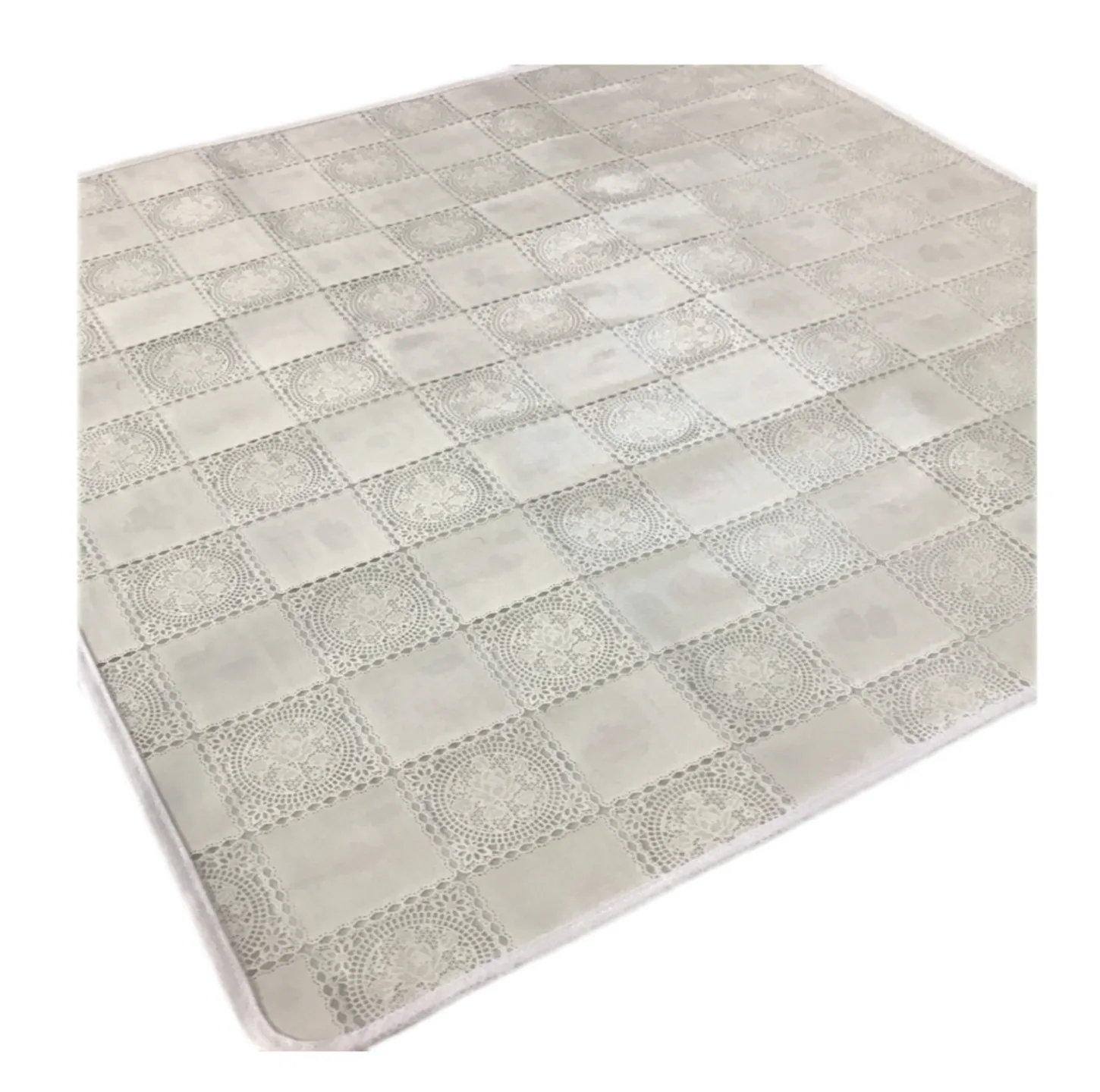 سفره 8 نفره مدل رویال طرح گیپور سایز 140×140 سانتی متر کد 04