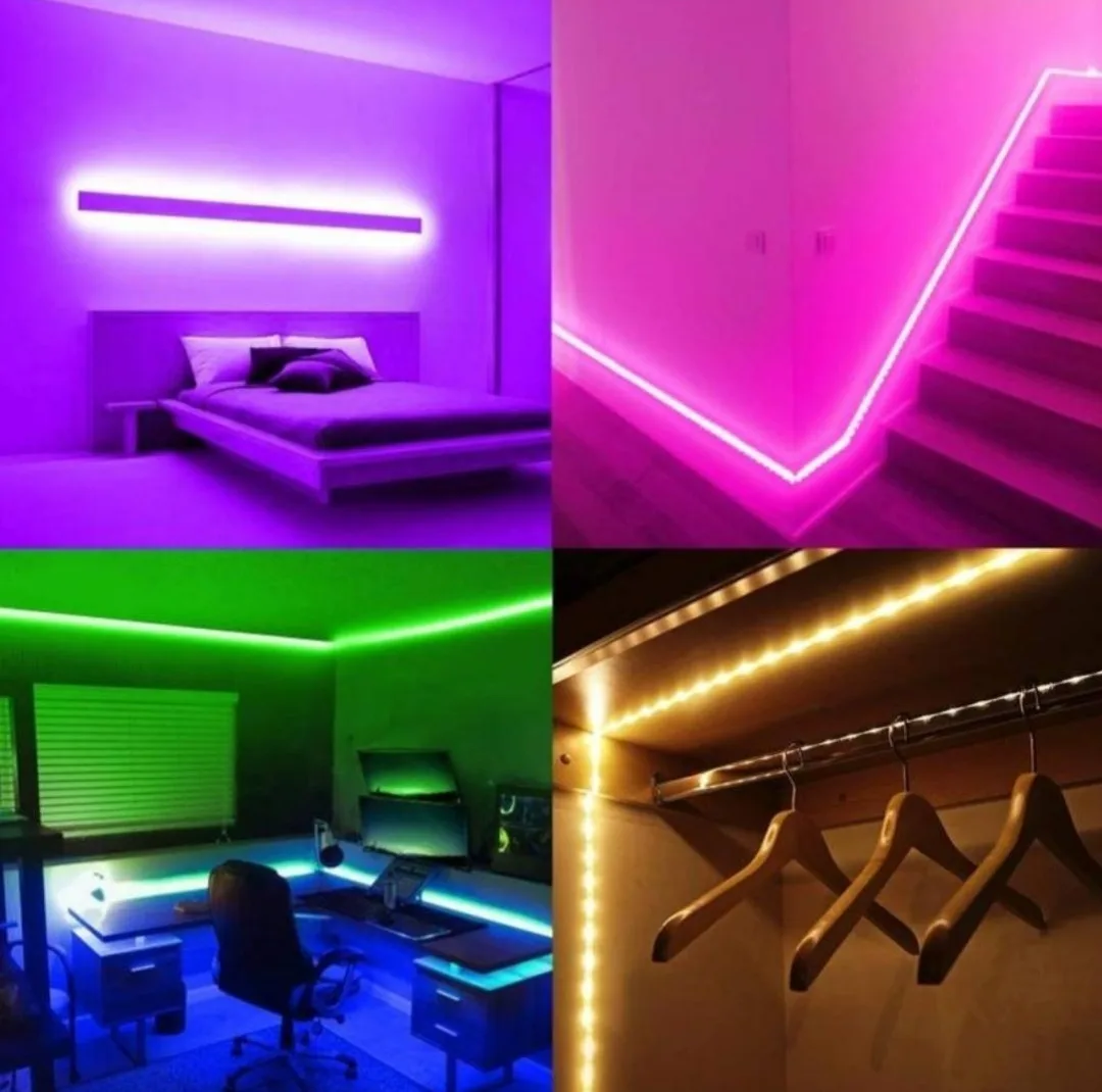 ریسه ال ای دی مدل دریم لایت گیمینگ 16 رنگ کد RGB 12v طول 10 متر