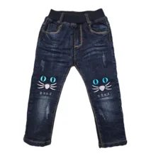 شلوار جین معمولی (regular fit) بچگانه مدل داخل خز کد sh28