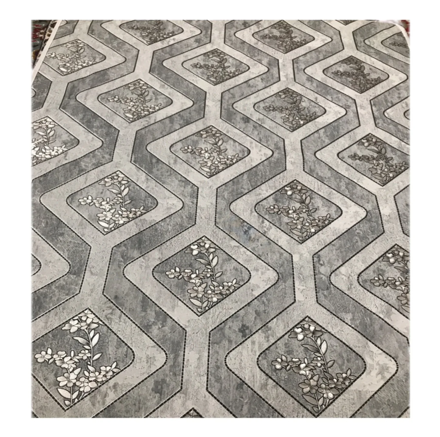 سفره 8 نفره مدل لوتوس طرح پشت نخی سایز 140×140 سانتی متر کد 05