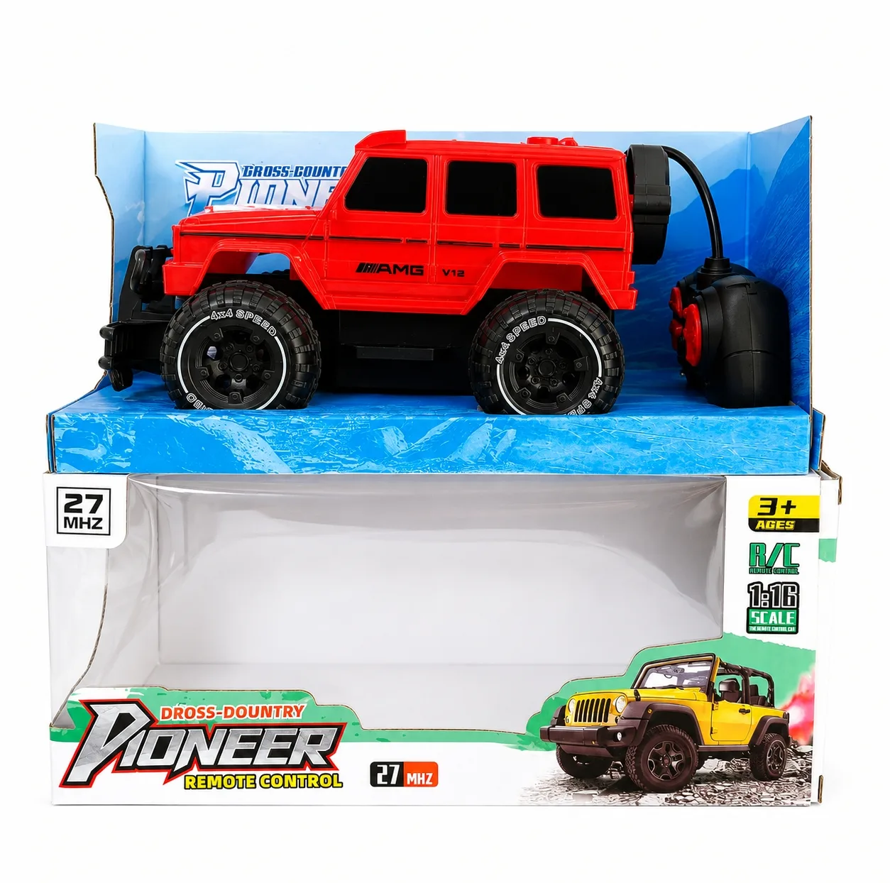 ماشین کنترلی شارژی دودزا Pioneer مدل V12 با ریموت کنترل؛مقیاس1:16 کد 810