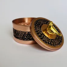 نقل خوری مسی طرح گل کد ZH356.9