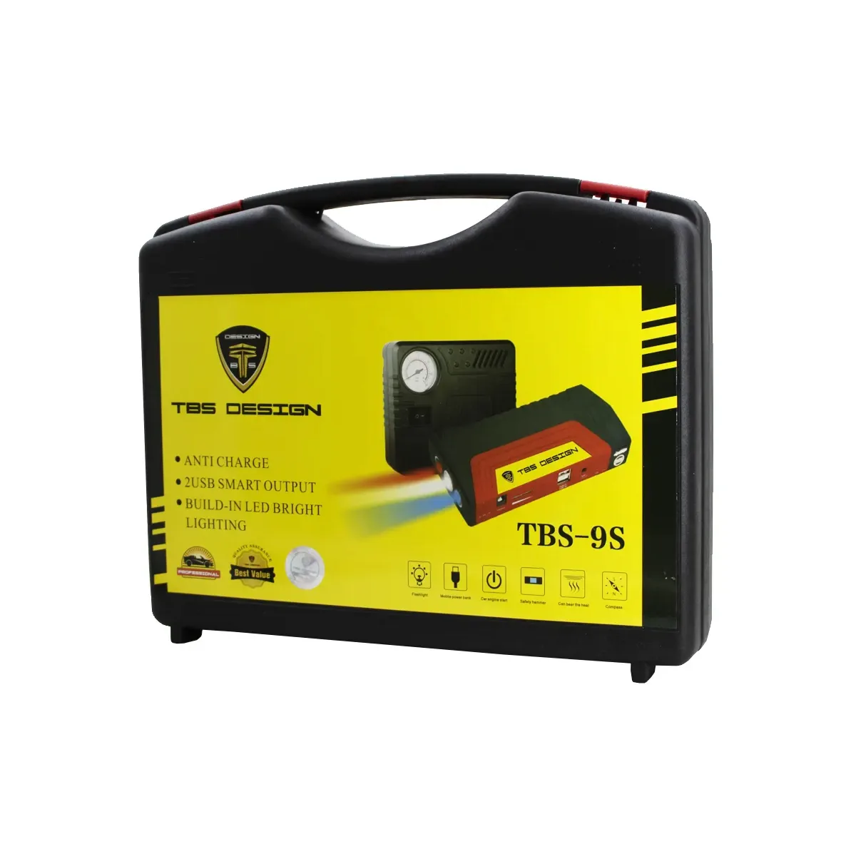 جامپ استارت خودرو توبیز مدل TBS-9S به همراه پمپ باد