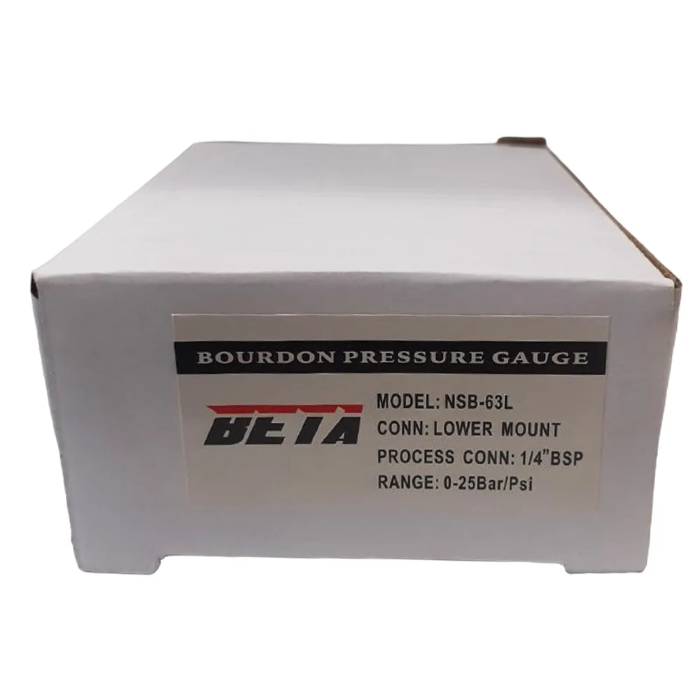 گیج فشار بتا مدل 25bar-6cm-LF