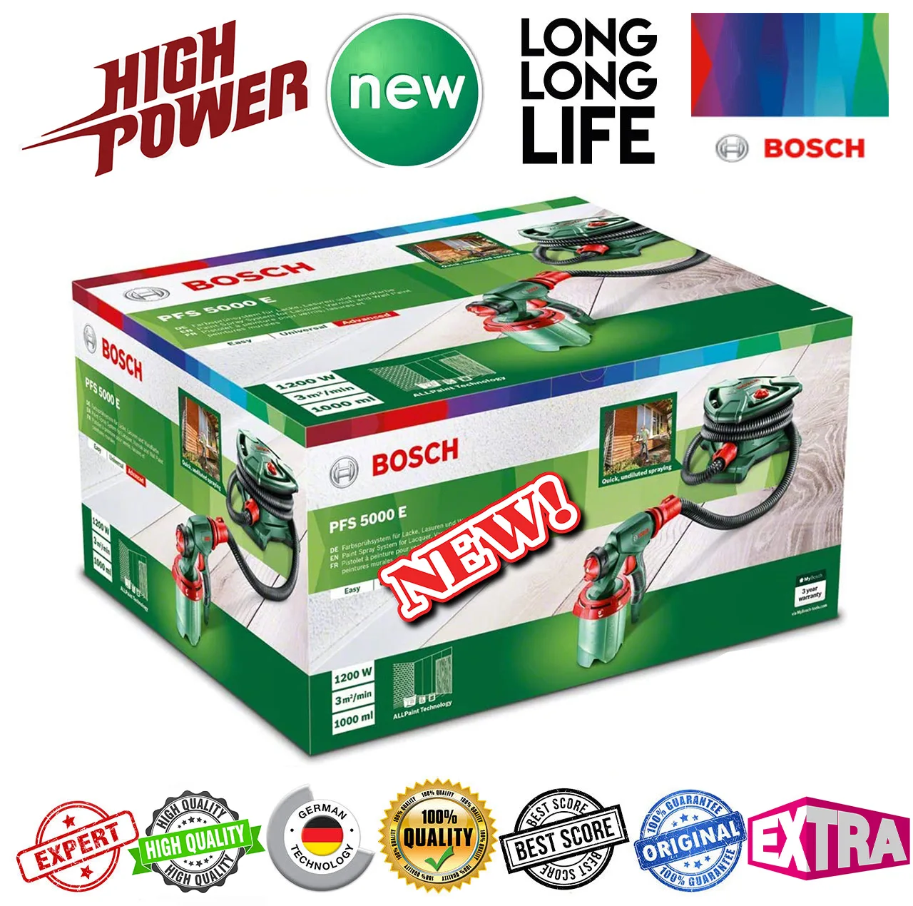 پیستوله برقی بوش مدل PFS 5000 کد All Paint/Advanced