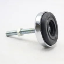 پایه ضربه گیر مدل کف لاستیکی کد YP-NIKEL CHROME-94MM/12MM