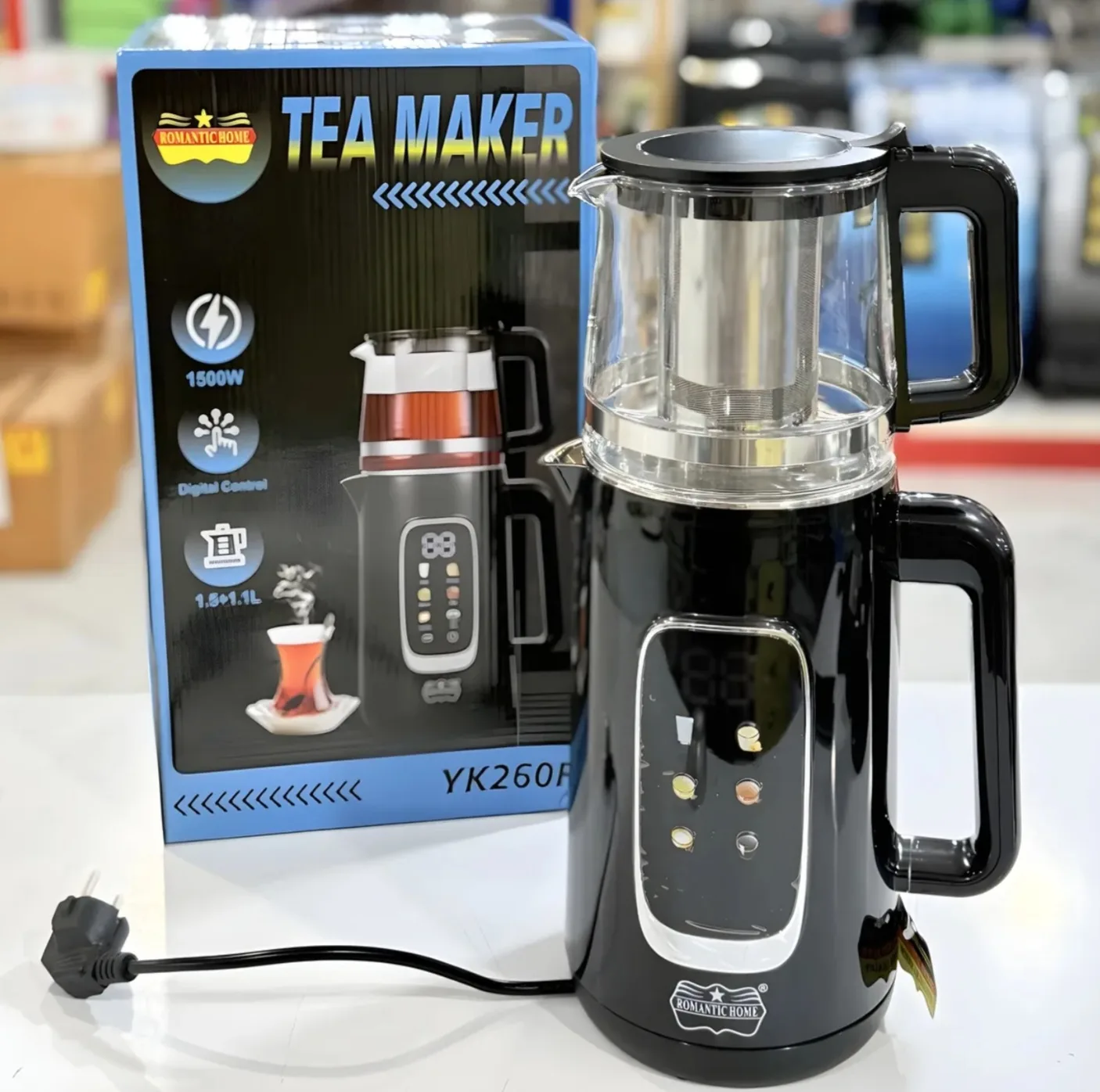 چای ساز روی هم رمانتیک هوم مدل YK260R