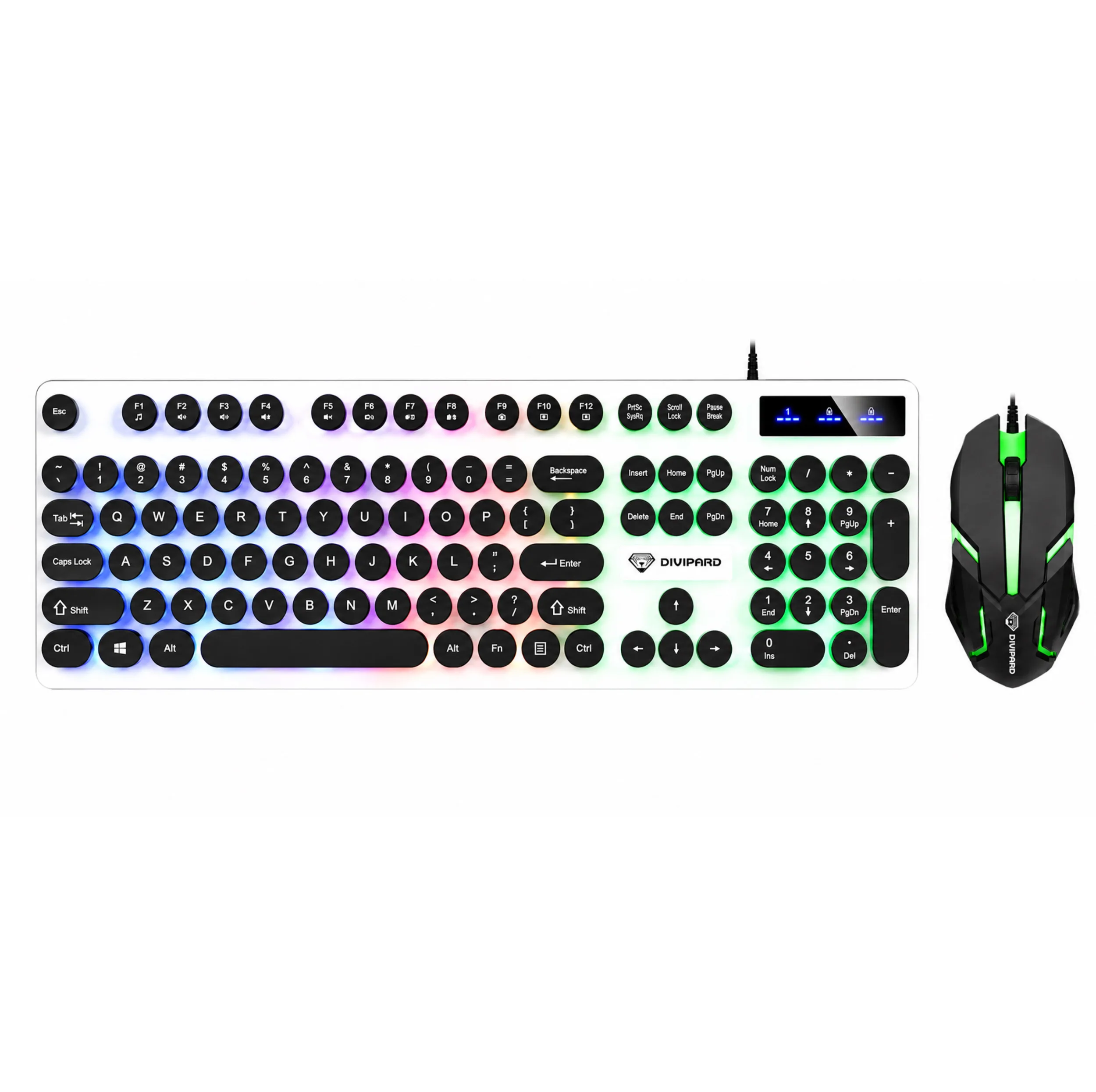 کیبورد و ماوس گیمینگ دیوایپارد مدل GMK-30