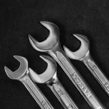 آچار یکسر تخت و یکسر رینگی توسن مدل TI101-S18 بسته 18 عددی