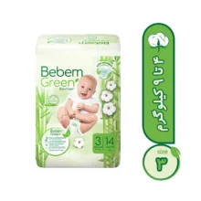 پوشک بچه ببم سایز 3 مدل BB140 بسته 14 عددي