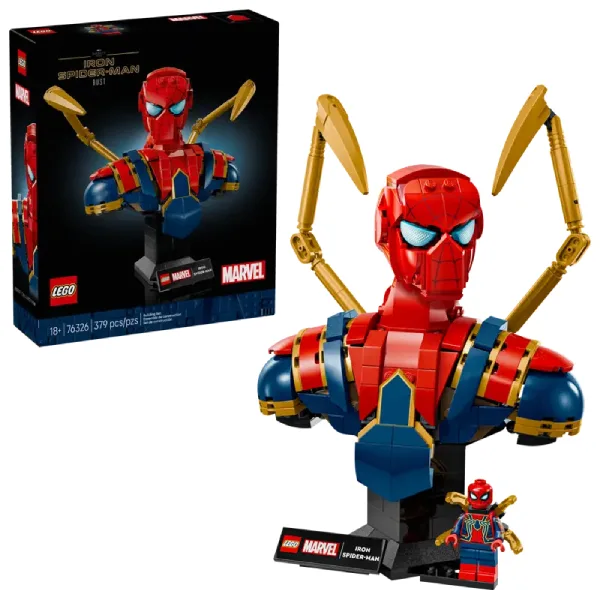 لگو 379 تکه سری مارول مدل Marvel Iron Spider-Man Bust کد 76326