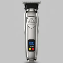 ماشین اصلاح موی سر لنکا مدل L-1142 وزن 250 گرم با باتری قابل شارژ، نمایش وضعیت باتری و قابلیت Turbo