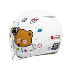 کلاه کاسکت بچگانه ردلاین مدل BRIGHT WHITE / Little Bear 908