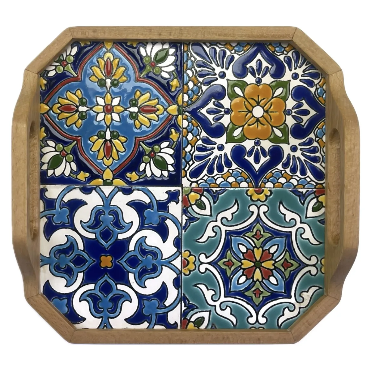 سینی کاشی کاری مدل چهارباغ ۳