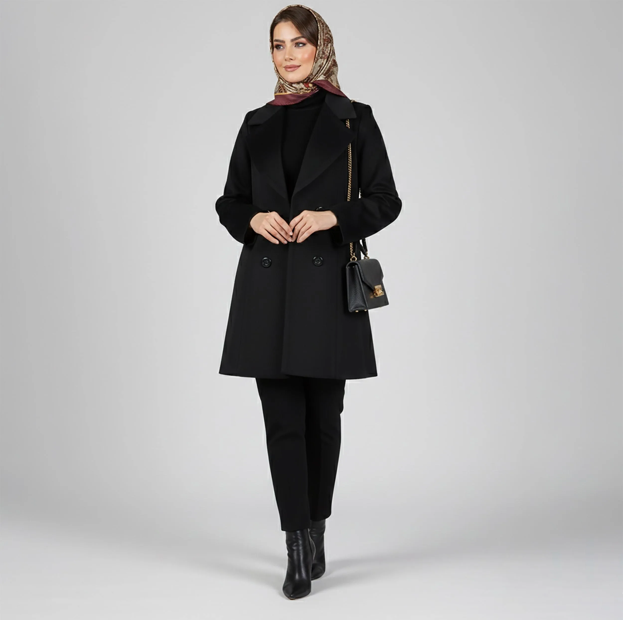 پالتو زنانه السانا مدل کایان مدل 2407