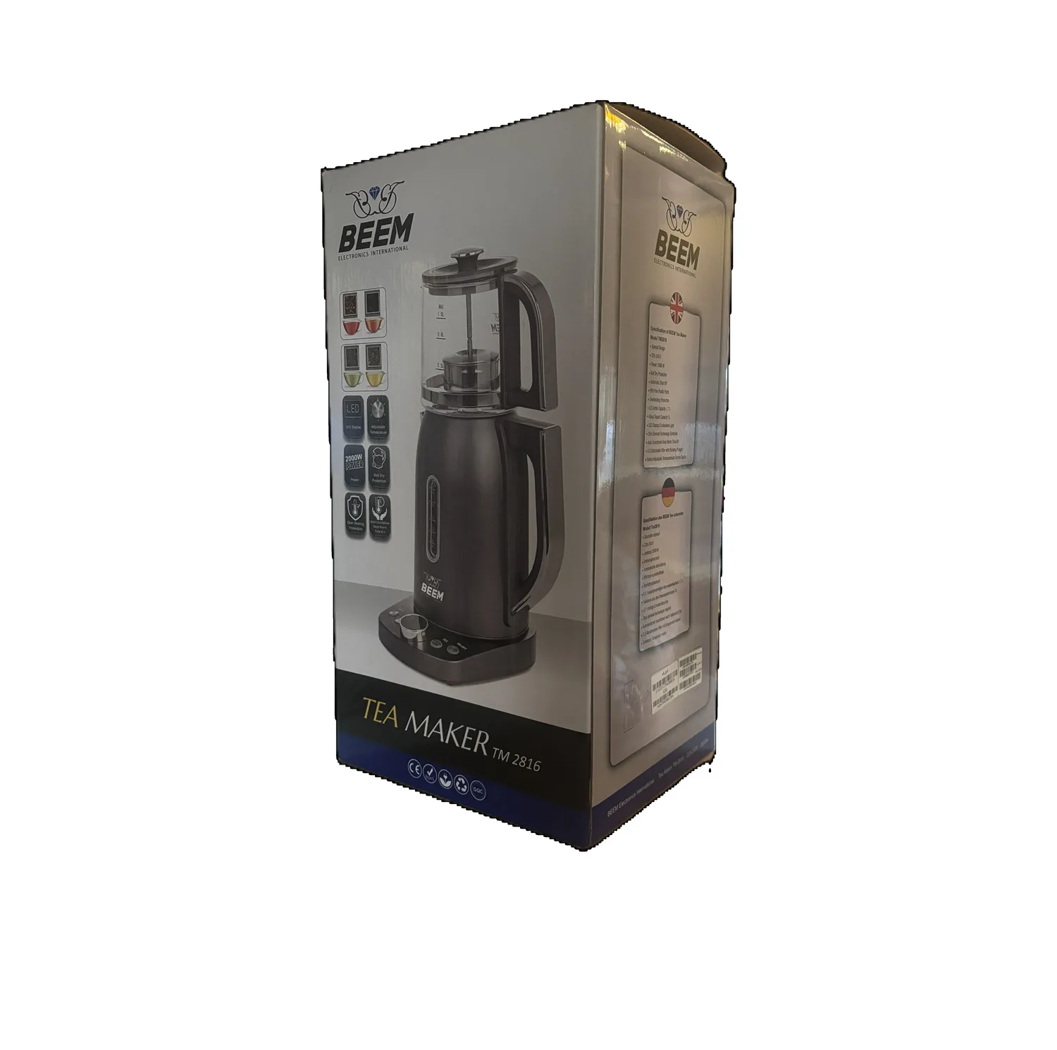 چای ساز روی هم بیم مدل  TM2816