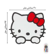 چراغ خواب دیواری اتاق کودک سان لیزر طرح هلو کیتی Hello Kitty مدل ریموت دار