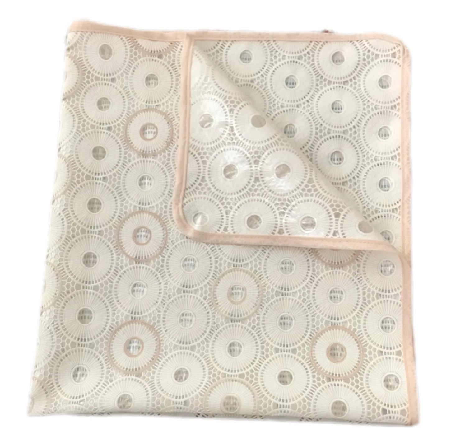 سفره 3 نفره مدل رویال طرح گیپور سایز 100×70 سانتی متر کد 04