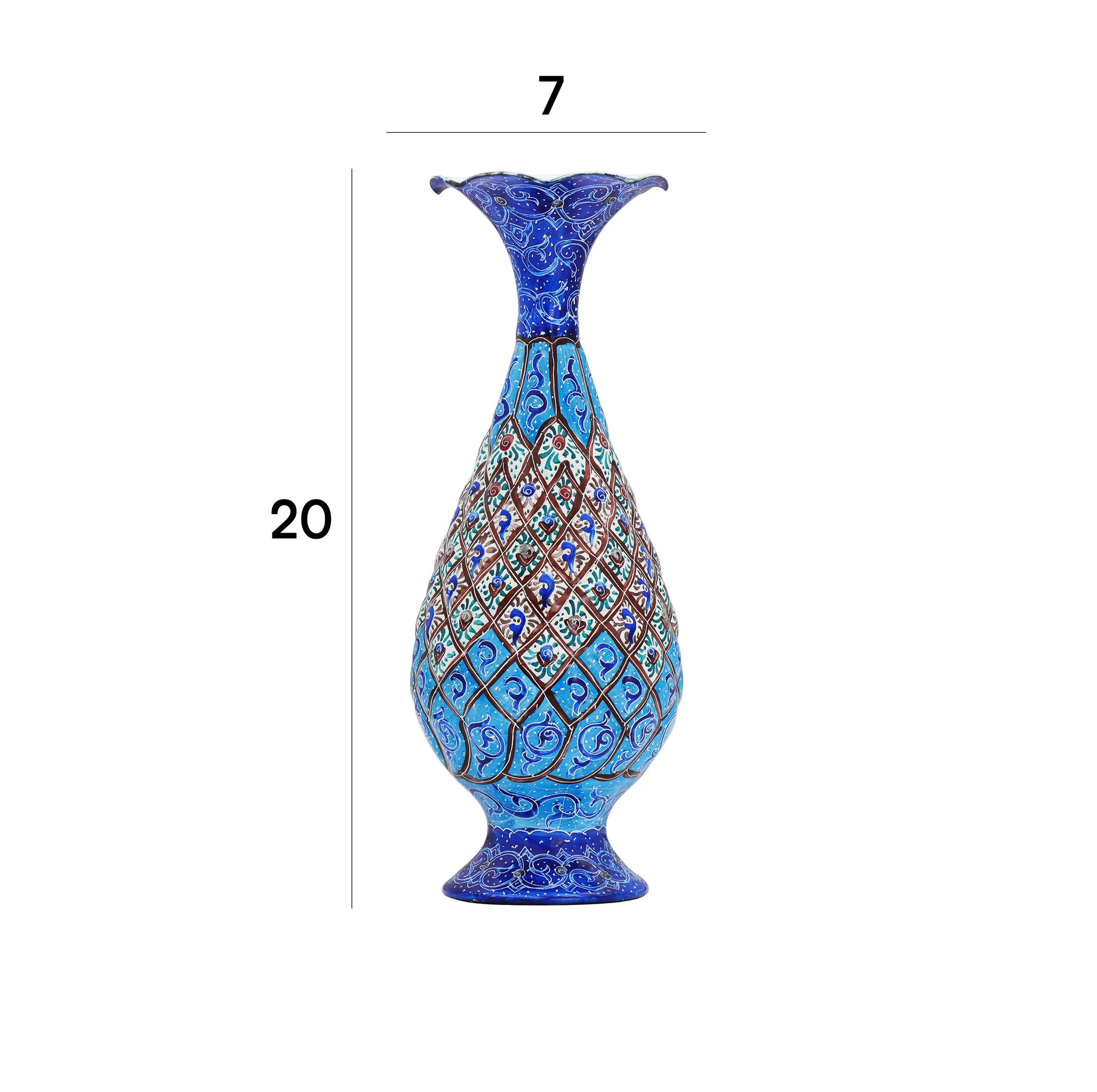 گلدان میناکاری فراز هنر مدل صراحی کد 20