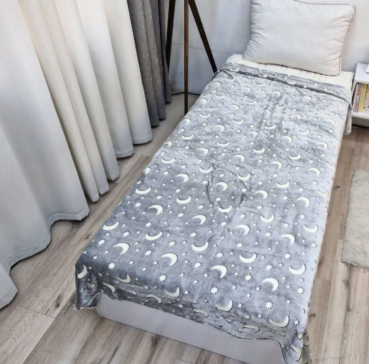 پتو مسافرتی مدل شب نما آسمان سایز 185x145 سانتی متر