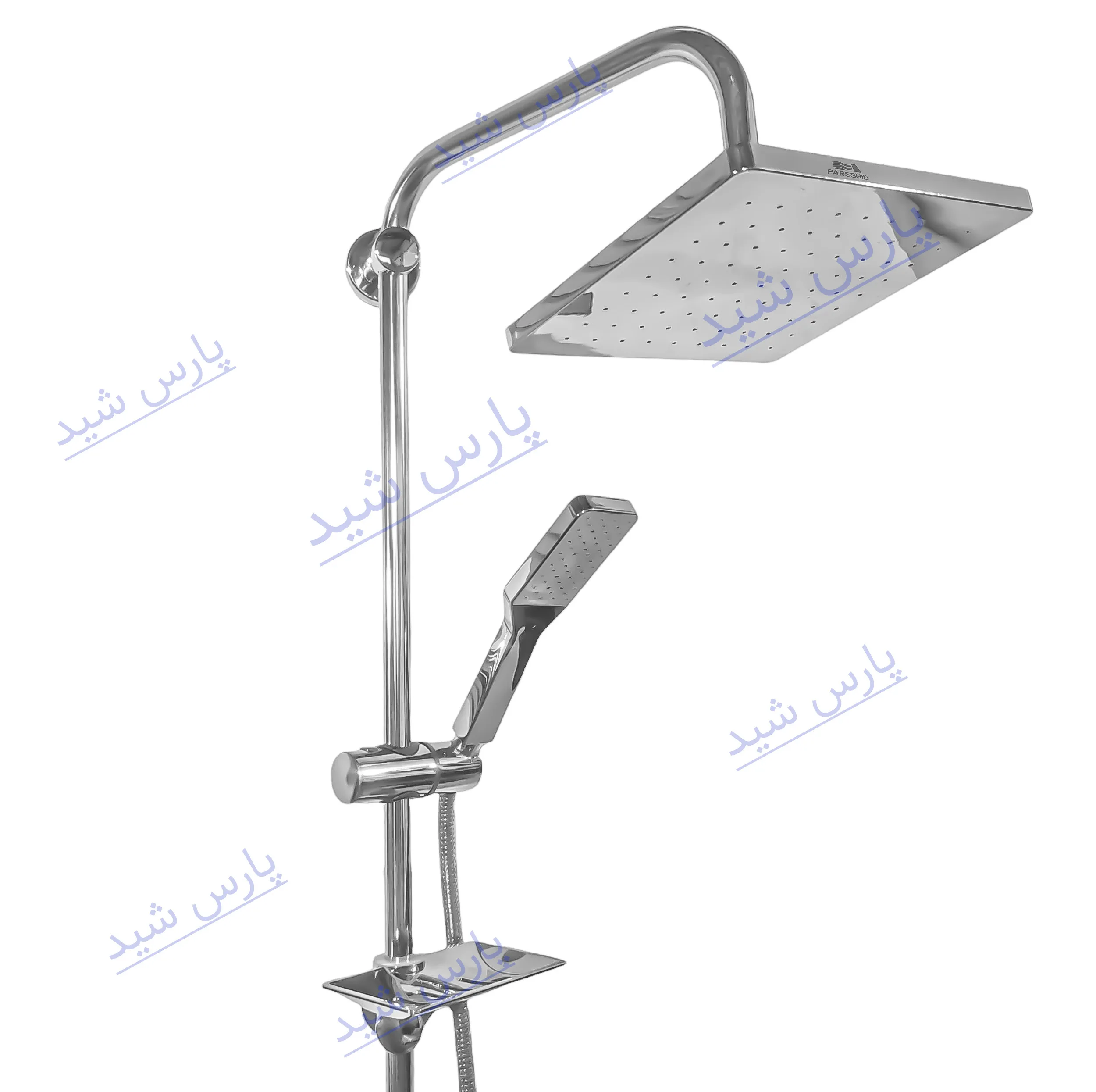 علم دوش حمام شیرآلات بهداشتی پارس شید فاتح مدل رسوب گیر اتومات