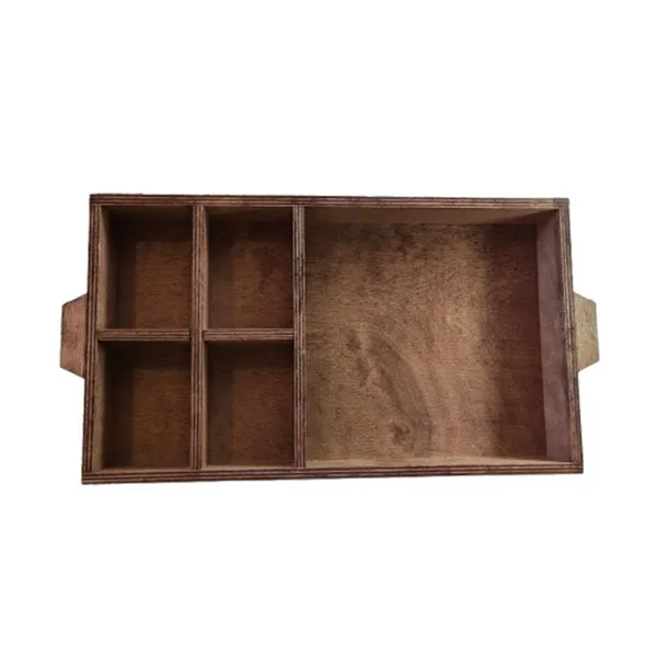 سینی دسته دار مدل مقسم کد 059 سایز 40×28 سانتی متر