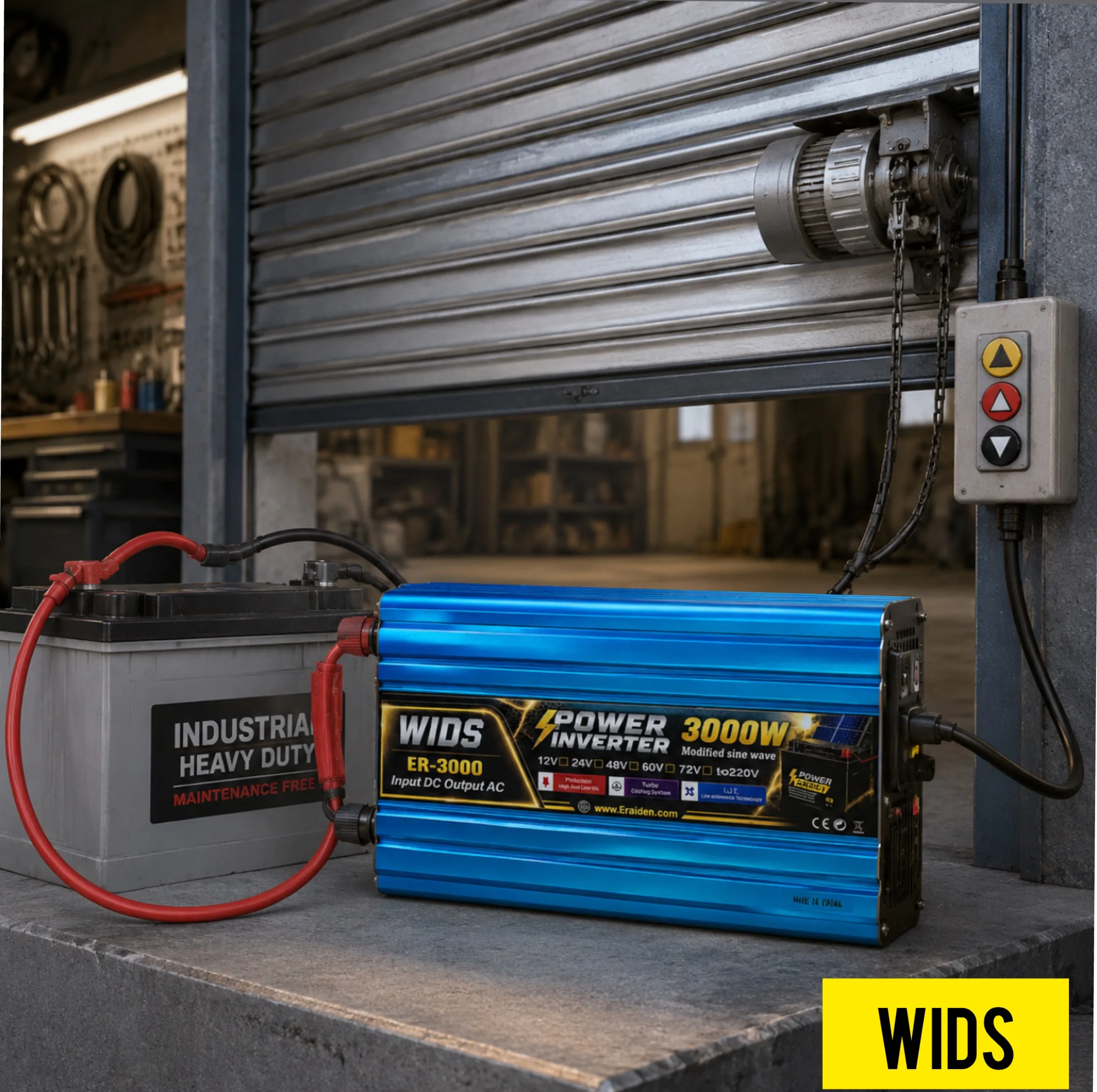 مبدل برق خودرو ویدز مدل 12V-24V-TO-220V-3000W