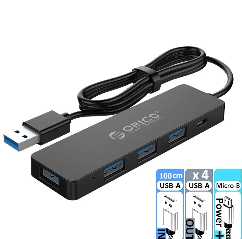 هاب 4 پورت USB 3.0 اوریکو مدل WH4P1-10