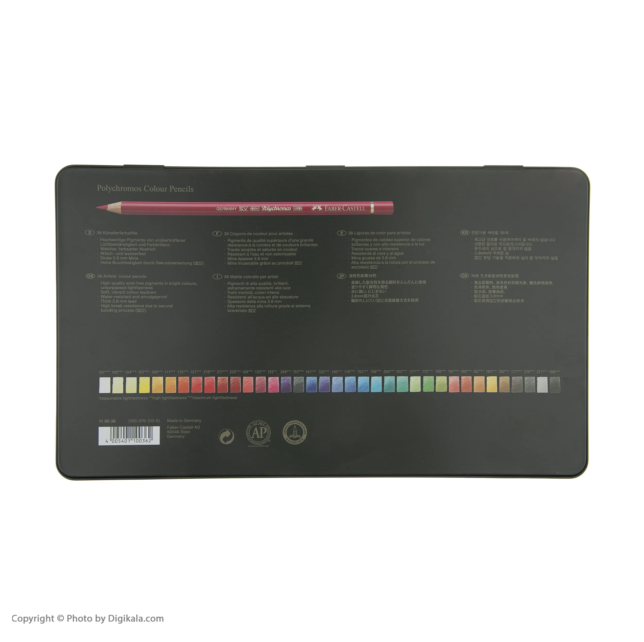 مداد رنگی 36 رنگ فابر کاستل مدل Polychromos