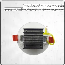 هالوژن 9 وات نیک نور پارسیان مدل 1001 مجموعه 12 عددی