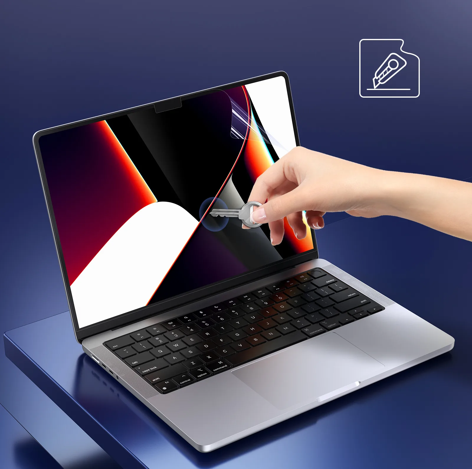 محافظ صفحه نمایش لنشن مدل AIR-13.6-AR مناسب برای مک بوک پرو 13.6 اینچی
