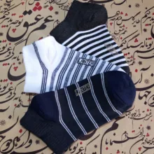 جوراب  دخترانه لنتر کد HX44 مجموعه 6 عددی