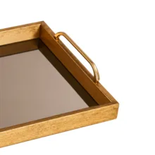 سینی دسته دار مدل کف شیشه ای  سایز 40*30 سانتی متر بسته 2 عددی
