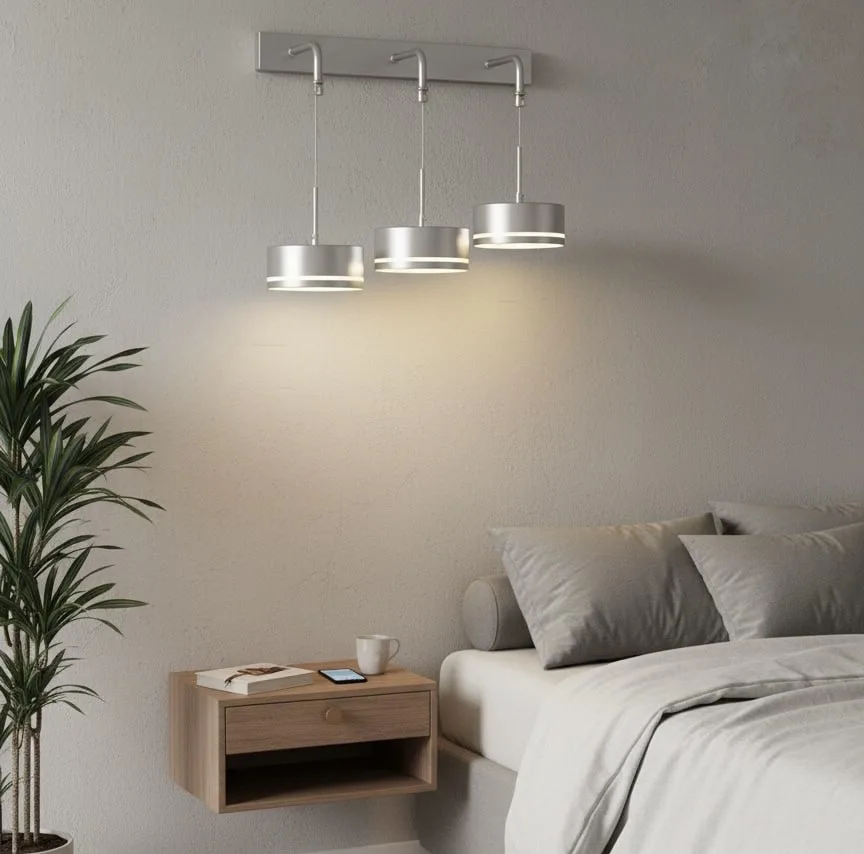 چراغ دیواری 3 شعله مدل آویز کد WD33