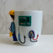 ماگ سرامیکی مدل عروسکی پسرونه کد L809