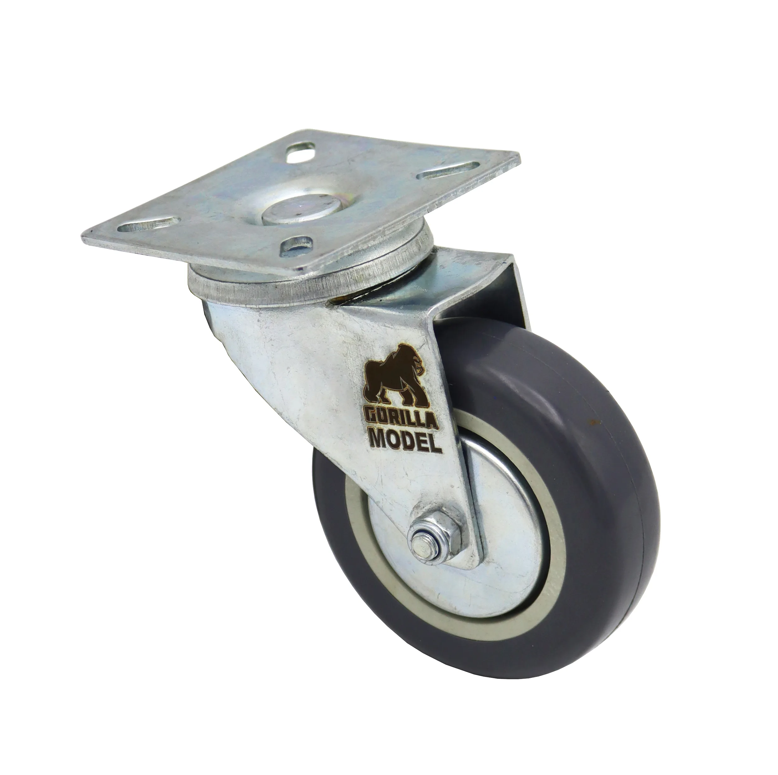چرخ گردان کفی دار مدل گوریلا کد YP-LASTIC-KAFI-75MM