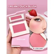 رژگونه پودری مات شیگلم مدل dream touch love cake شماره 01