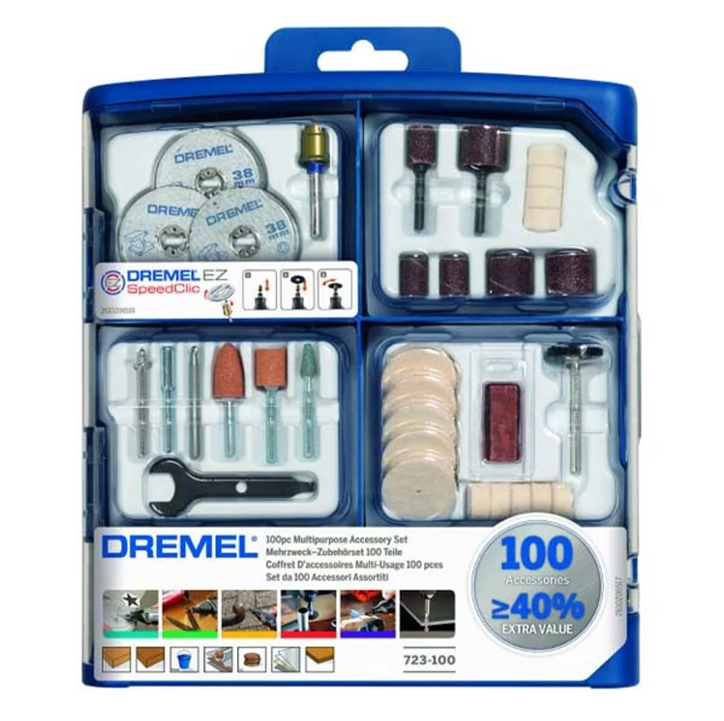 صفحه برش و پرداخت درمل مدل Dremel EZ 723-100 مجموعه 100 عددی