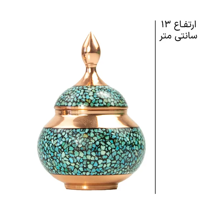قندان فیروزه کوبی صنایع دستی اریسا کد 01