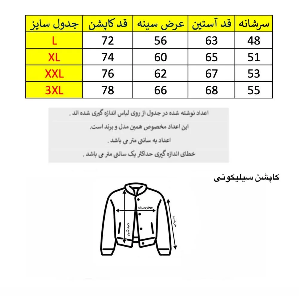 کاپشن مردانه مدل داخل خز