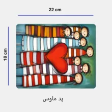 ست ماگ به همراه زیر لیوانی و پد ماوس مدل دوستان کد 349
