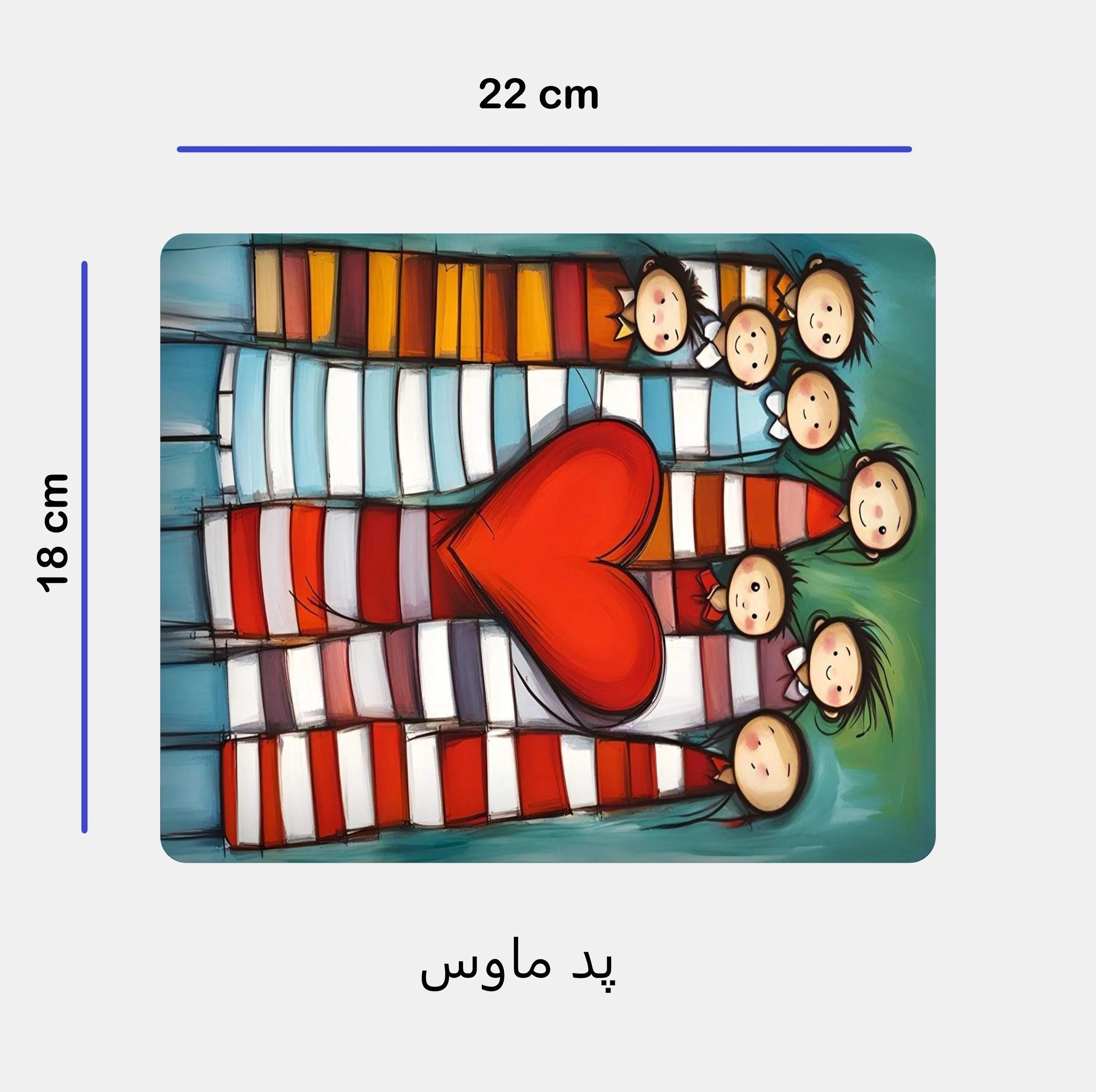 ست ماگ به همراه زیر لیوانی و پد ماوس مدل دوستان کد 349
