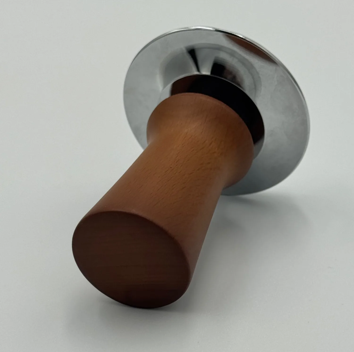 تمپر قهوه مدل 58mm wood handle شیار دار