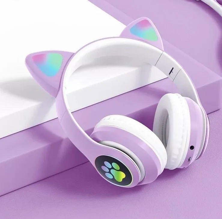هدفون بلوتوثی طرح گربه ای مدل kt-46