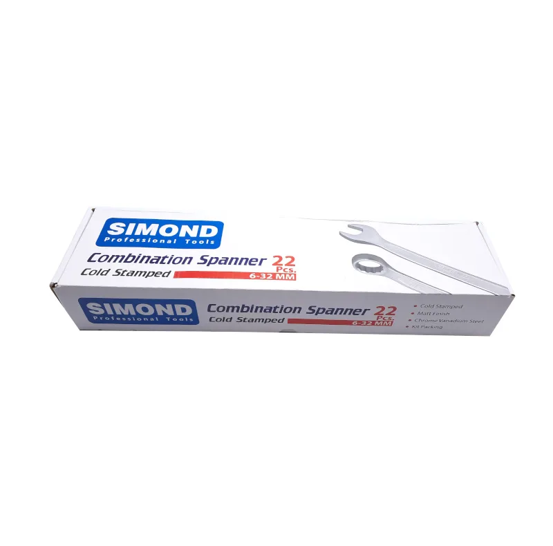 آچار یکسر تخت و یکسر رینگی سایموند مدل 6-32 مجموعه 22 عددی