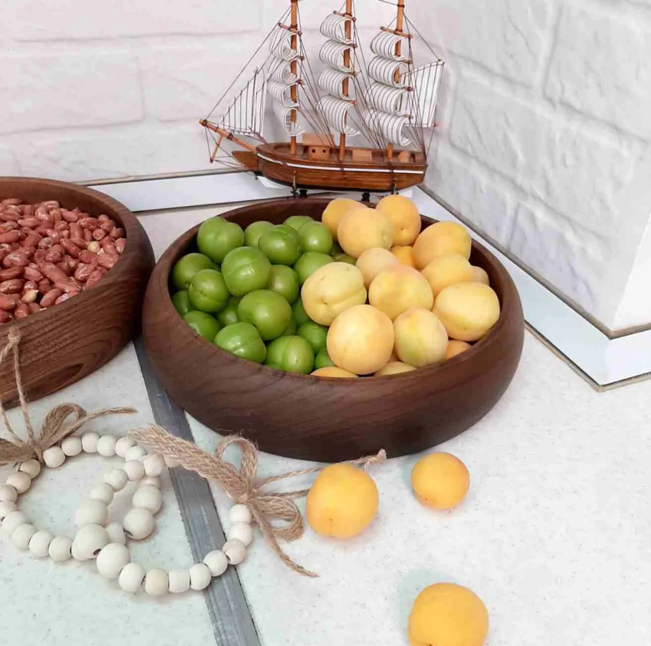 کاسه مدل چوبی طرح خمرهای کد ۲۵